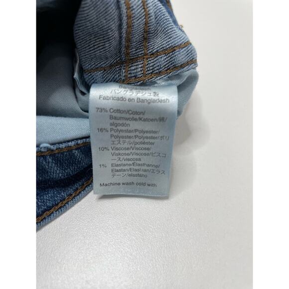 J. Crew High Waisted Vintage Straight Jeans Cropped Denim Blue Women's Size 32 - Picture 6 of 9